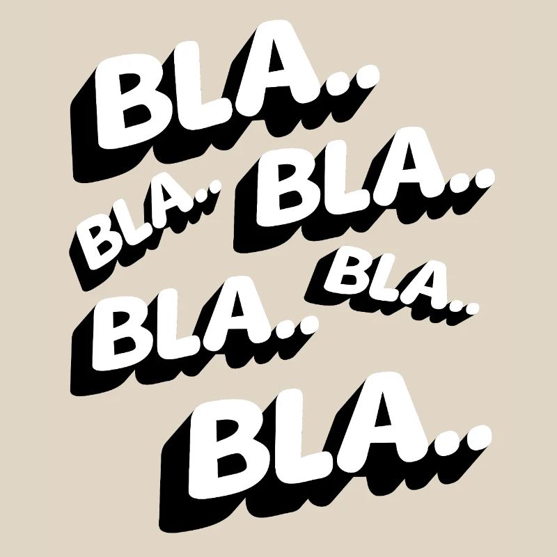 Bla Bla Bla Lustig Statement Genervt Kaffee