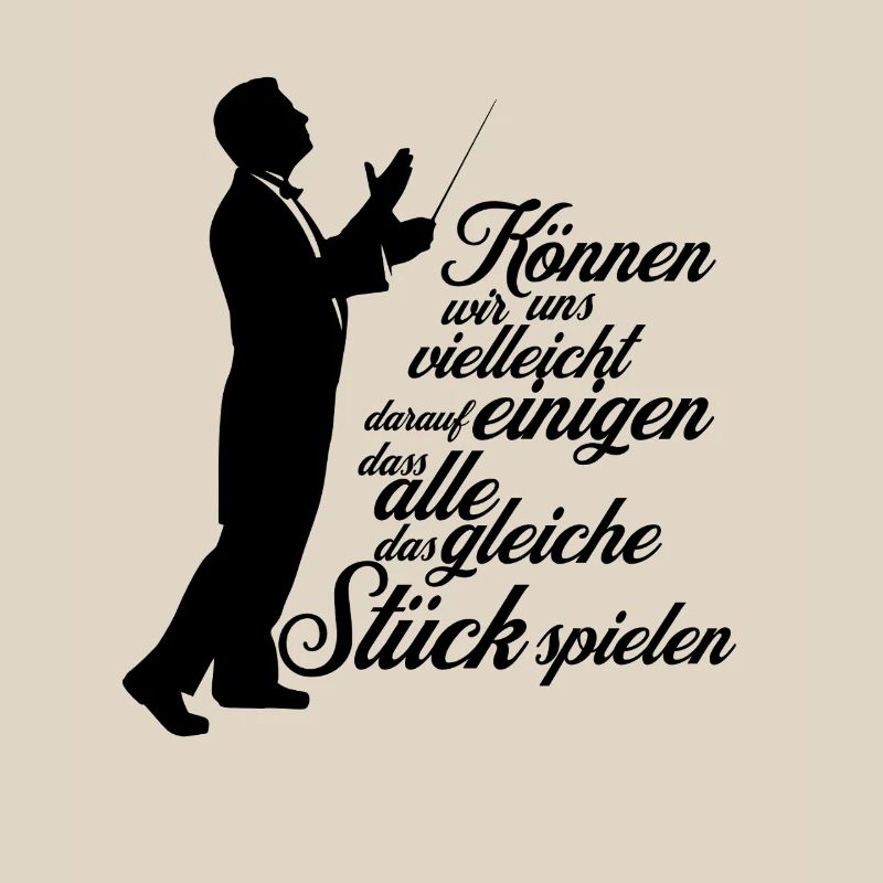 Dirigent Chorleiter - Aufs gleiche Stück einigen