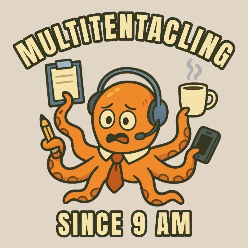 Multitasking Octopus at 9 a.m.