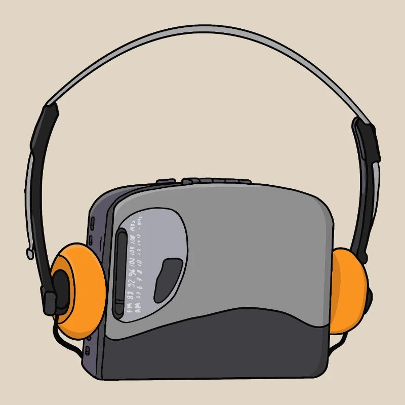 Cooler tragbarer Kassetten-Audio-Player