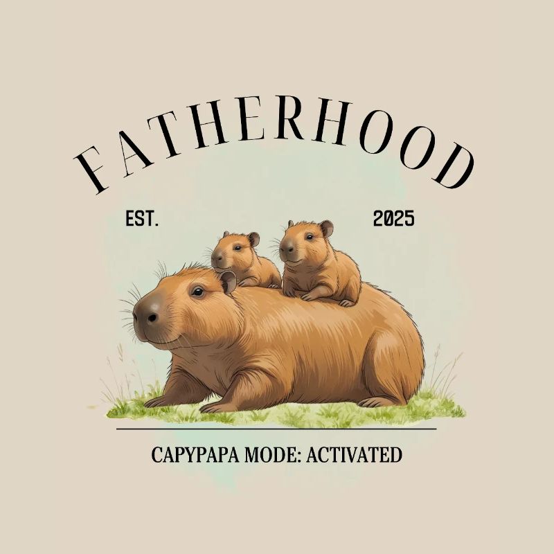 Paternité EST. 2025 – Mode Capypapa activé