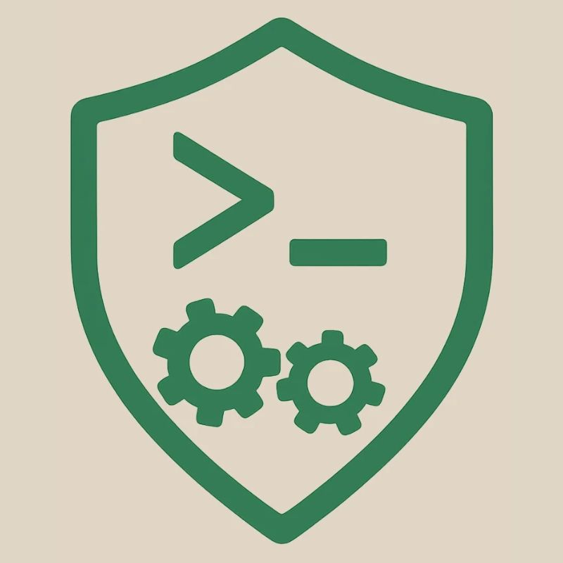 Code Schild mit Zahnrädern