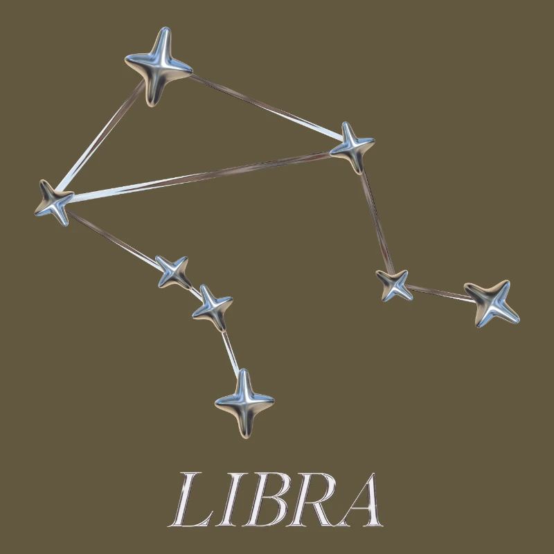 Libra Constellation – Silver Minimal Constellation