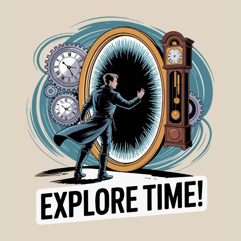 Explore Time Surreal Clock Design
