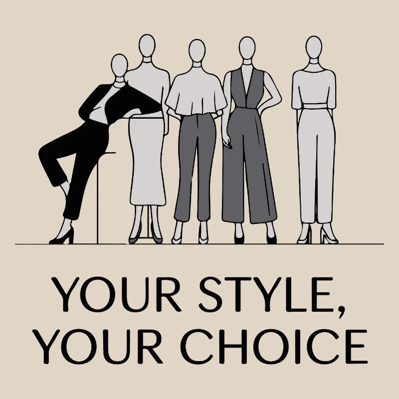 Ensemble d'illustrations de mode monochromes élégantes