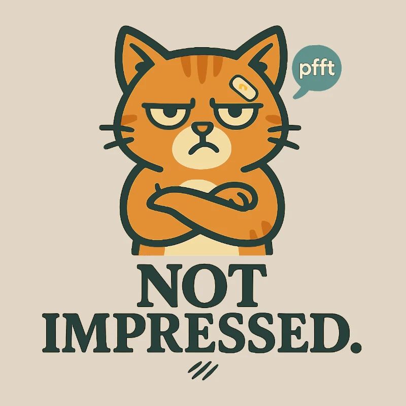 Not Impressed – Grumpy-Katze