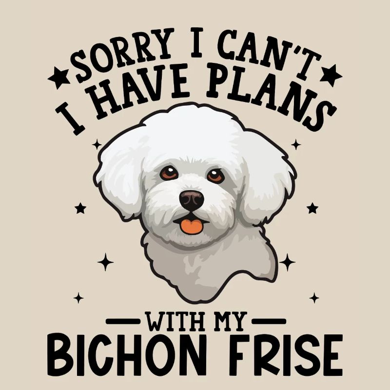 Illustration d'un caniche blanc mignon