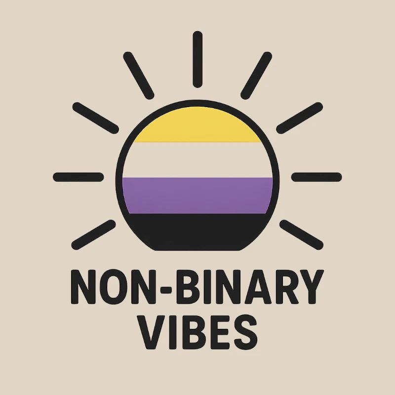 Non-Binary Vibes Sonnenlogo