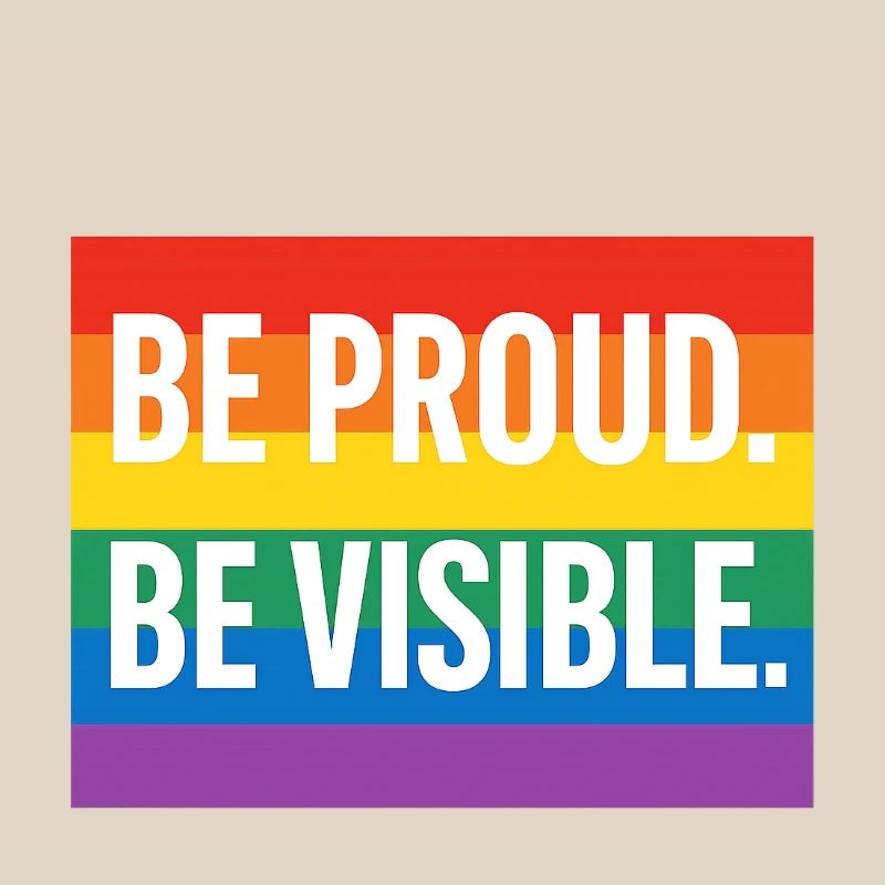 Regenbogen Pride Statement Design