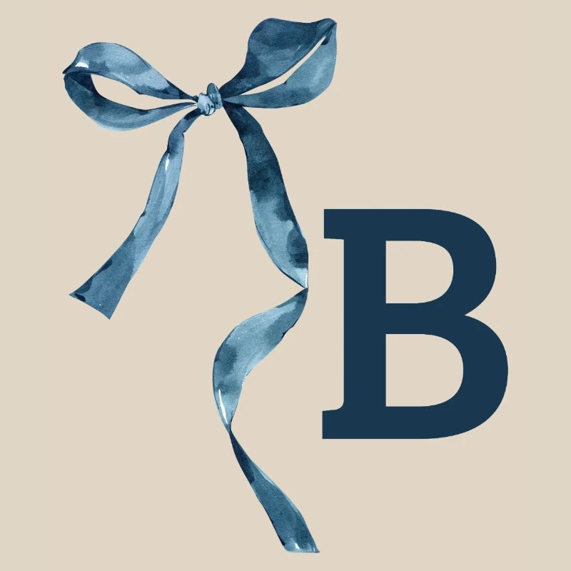 Monogramm b Geschenkidee