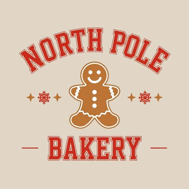 College Style Gingerbread Man – North Pole Bakery