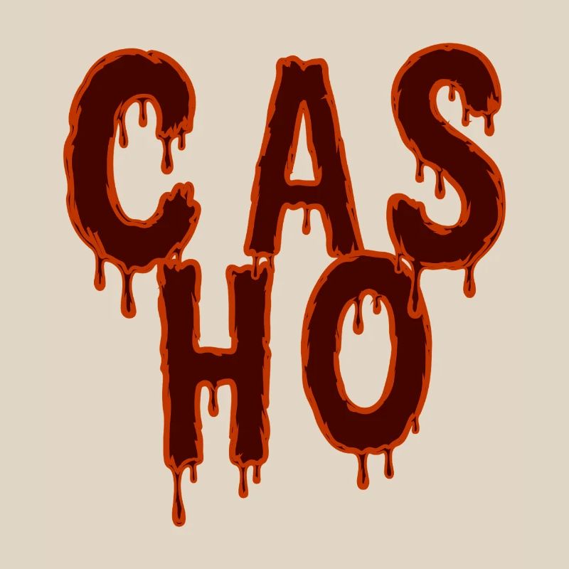 Tropfender Text Horror-Modedesign