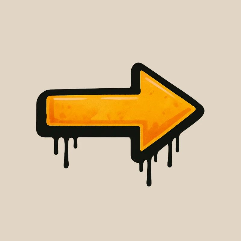 Graffiti Style Pfeil Illustration