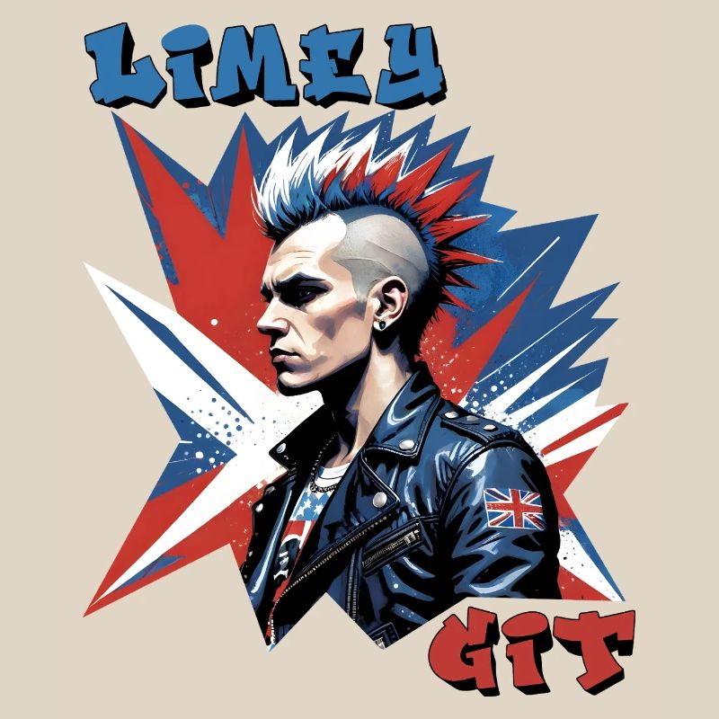 Limey Git British Punk Style Graphique