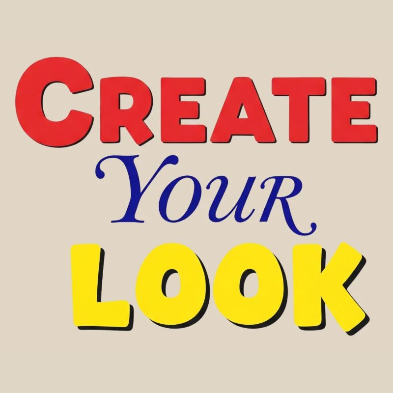 Conception créative de texte coloré vif