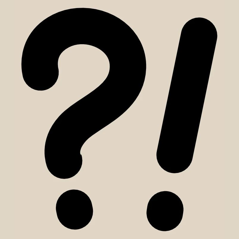 Question marks and exclamation marks