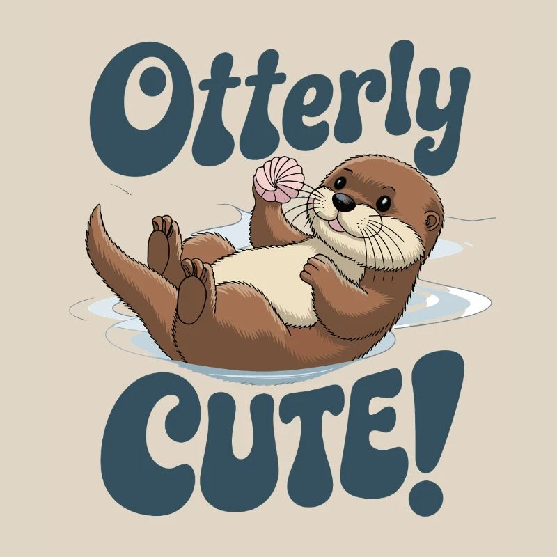 Otterly Cute Otter With Shell