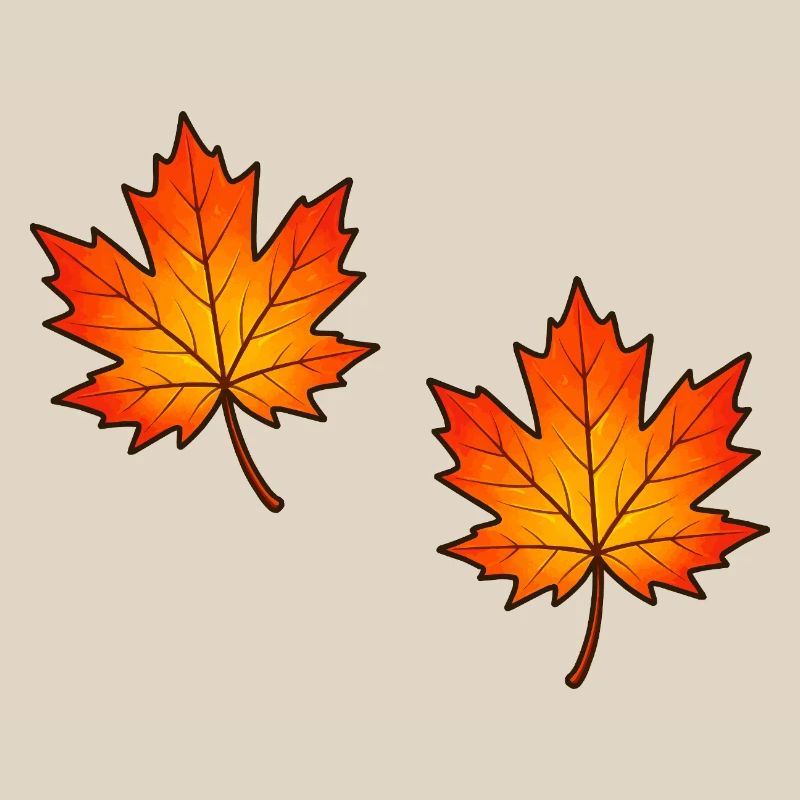 Illustration de feuilles d’érable d’automne