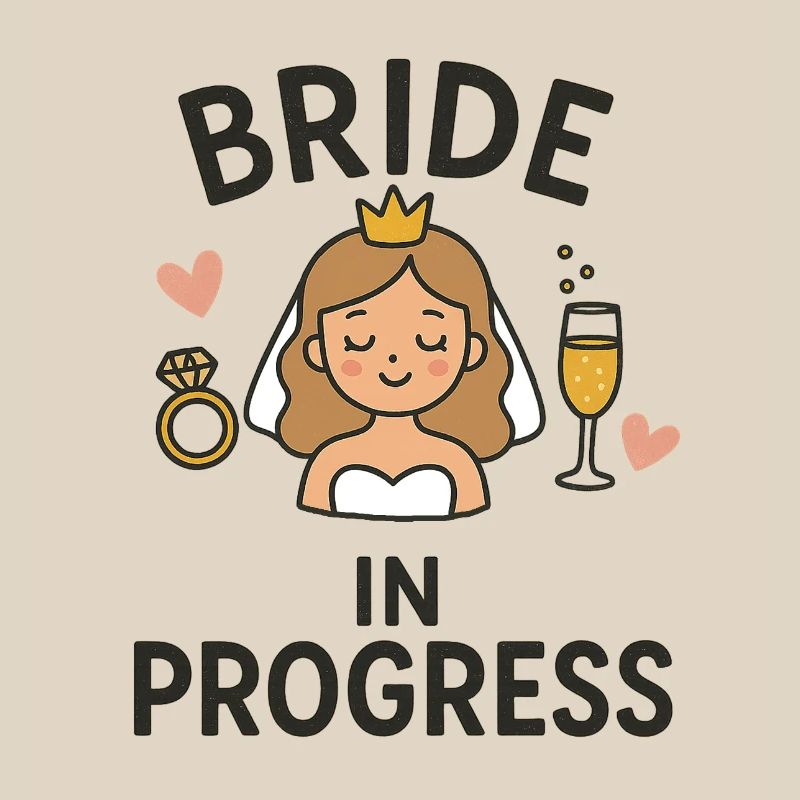 Bride in Progress - Funny EVJ Party Conception nuptiale