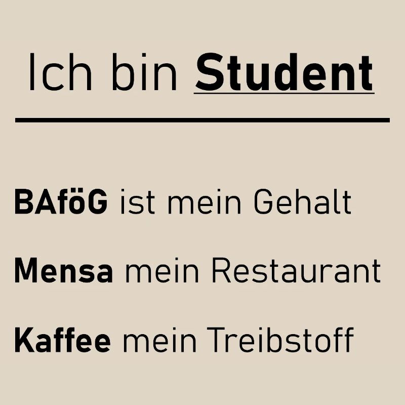 Unispruch "Ich bin Student" Geschenk, Studenten