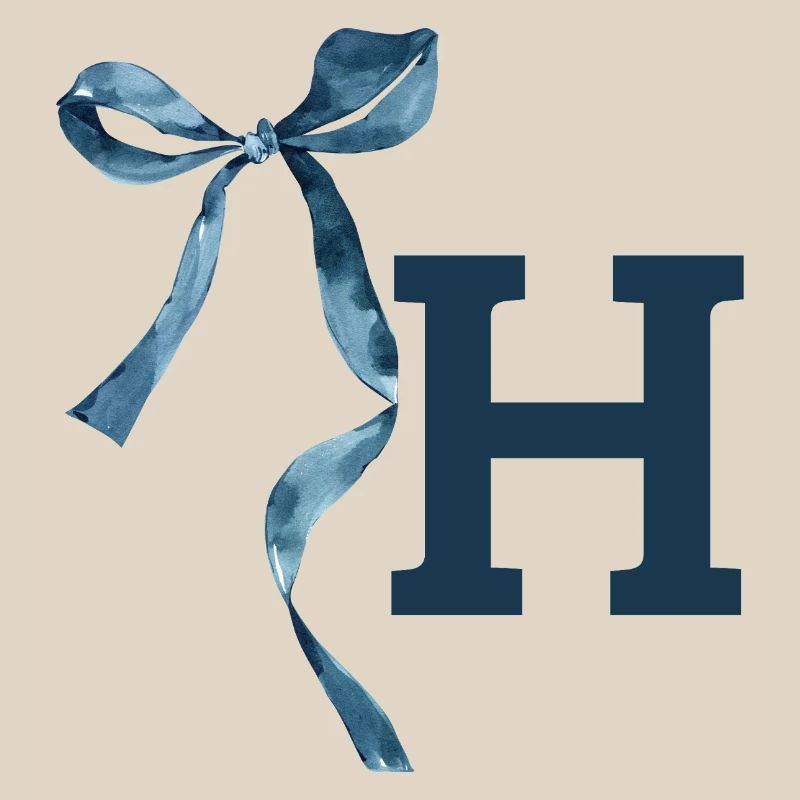 Monogram h Geschenkidee