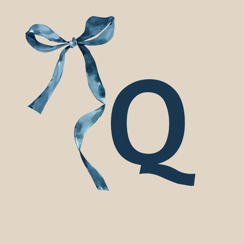 Monogramme q idée cadeau 