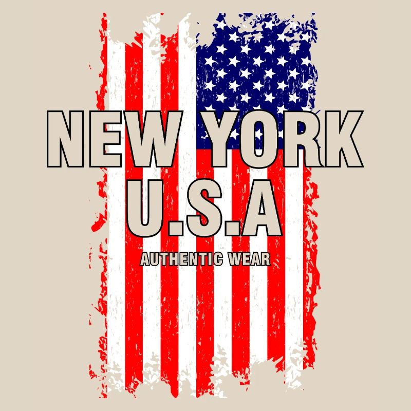 Image authentique du drapeau des États-Unis de New York