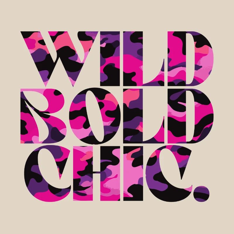 Wild Bold Chic Camo Pattern Design