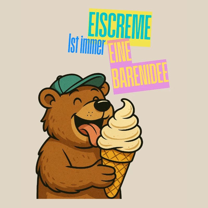 Bär Eiscreme Comic