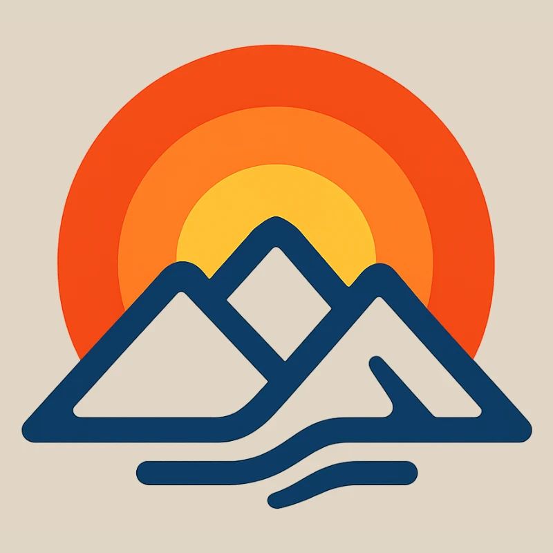 Sunset over mountains