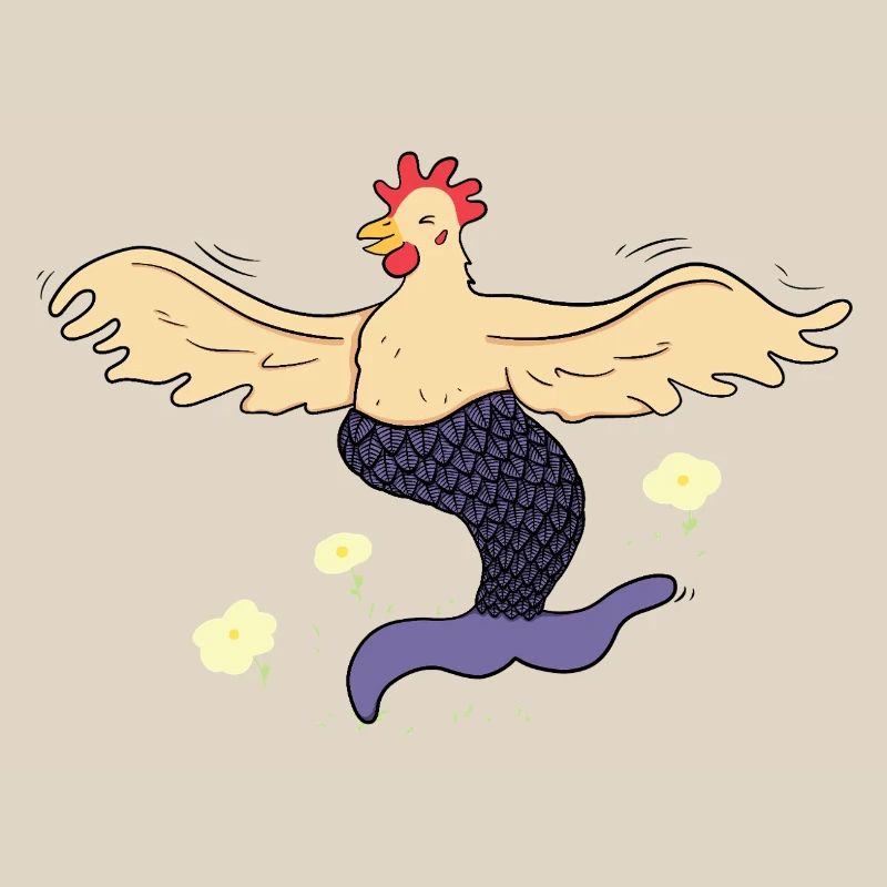 Joyeuse poule-sirène