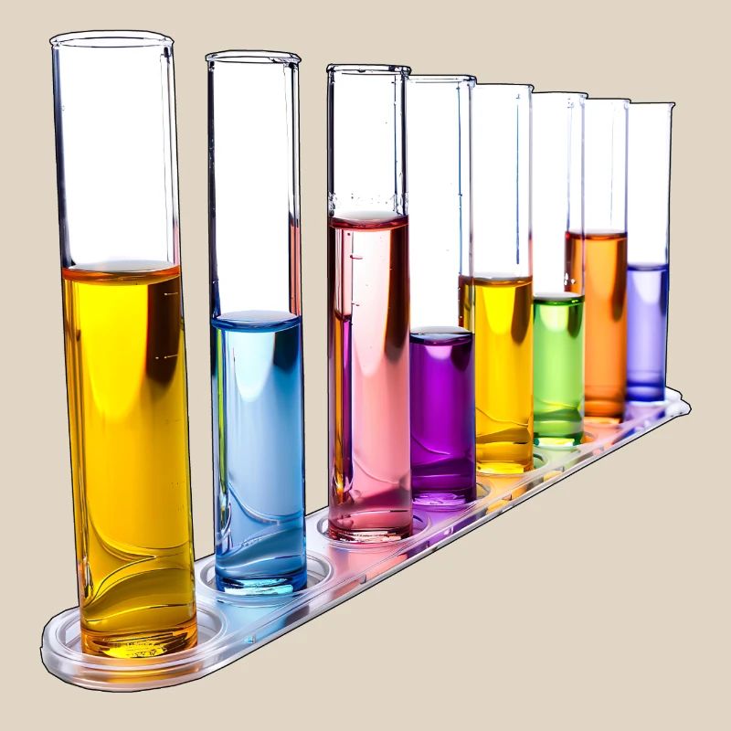 Rainbow Test Tubes Pattern