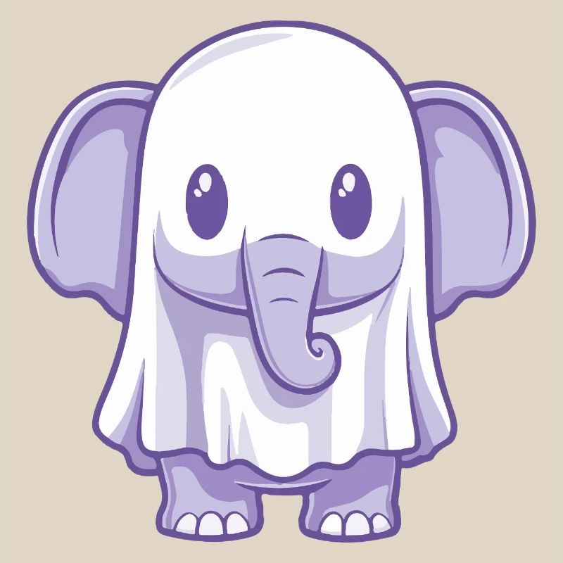 Elefant Halloween Geist