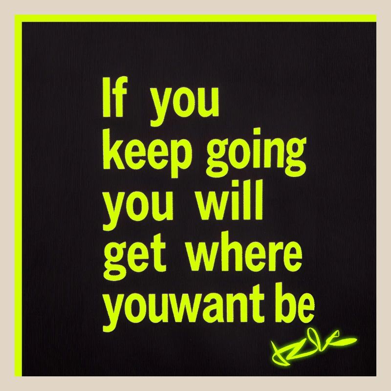 Motivation durable : texte néon