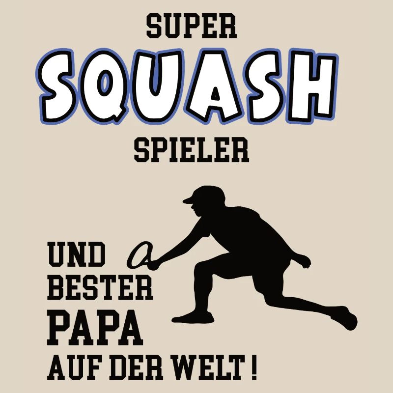 Squash Player Squasher Dad Father Man