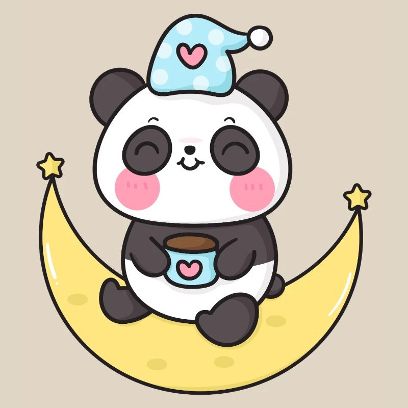 Panda Céleste sur la Lune