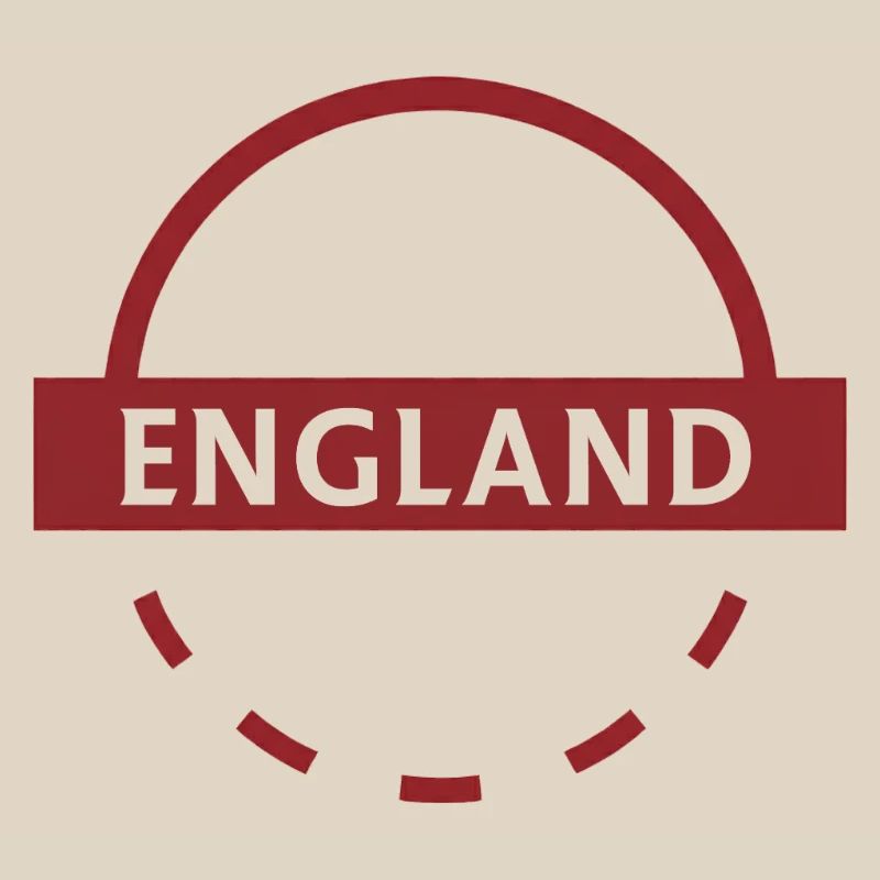 England Semicircle Emblem