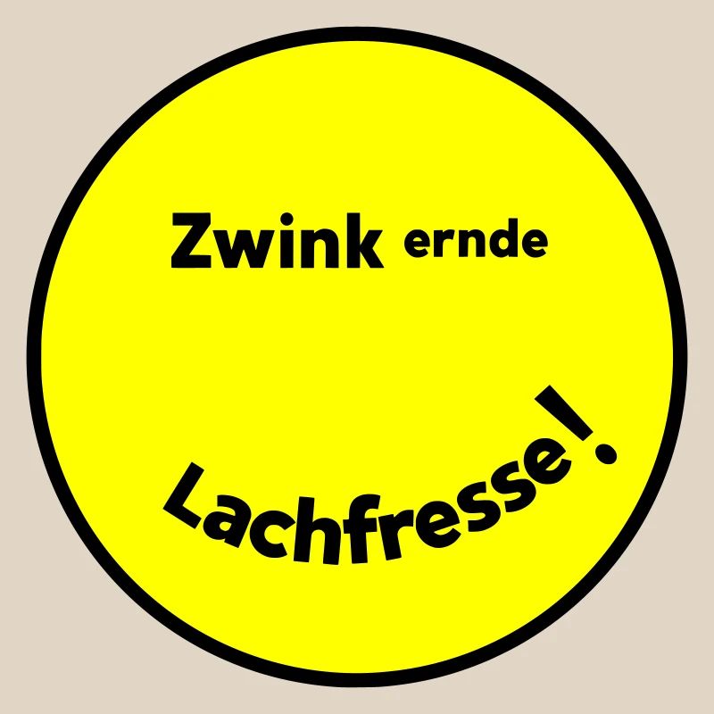 Zwinkernde Lachfresse