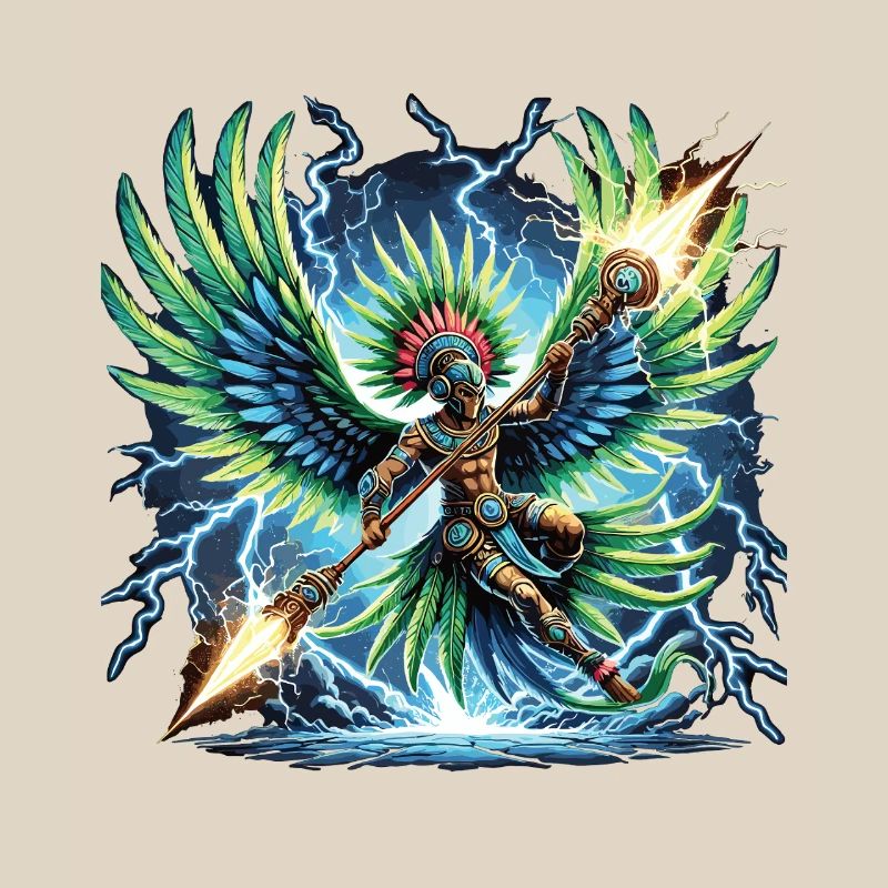 World Form Winged Warrior Aztecs