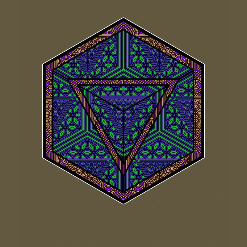 Mandala Kaleidoscope Triangle Pattern Psychedelic