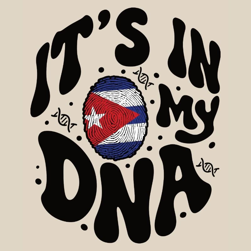 ADN cubain Cuba Drapeau hispanique