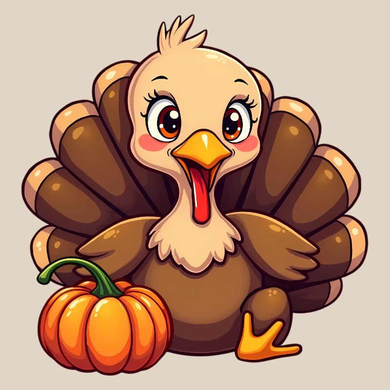Bébé dinde de Thanksgiving
