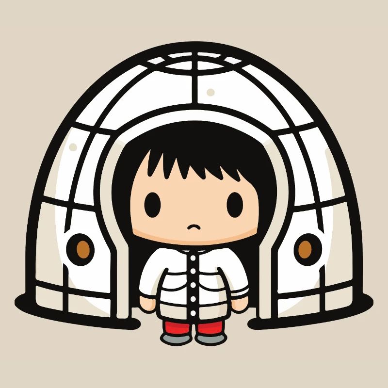Winter Eskimo Igloo Comic