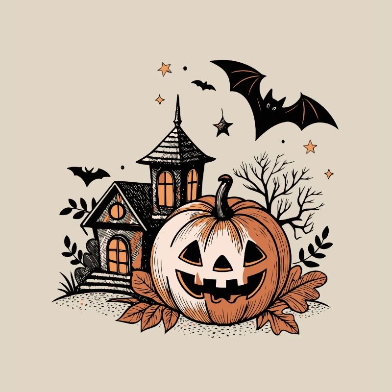 Pumpkin Jack Lantern Haunted Night