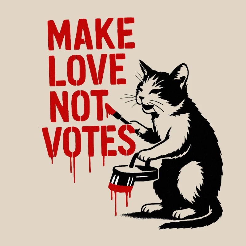 Faites l’amour pas les votes Chat