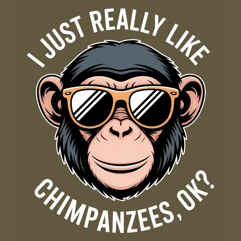 Chimpanzee Saying Monkey Funny Chimpanzee Gift