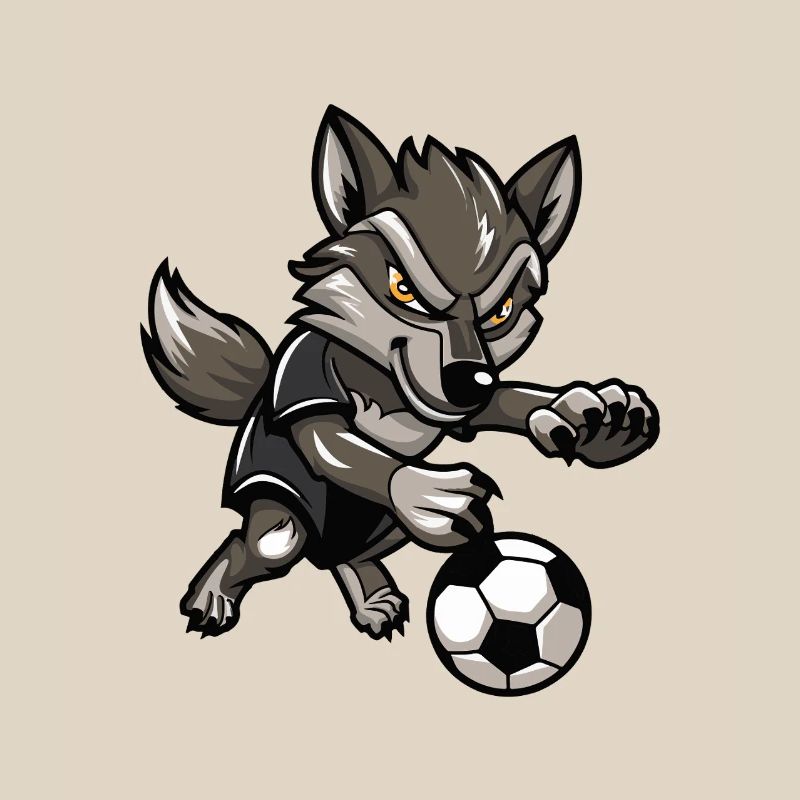 Wolfsoccer Animated Wolf