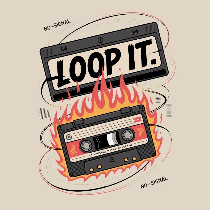 Loop It Flames Cassette