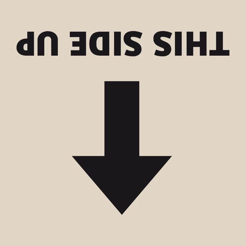 This Side Up - Inverted Arrow
