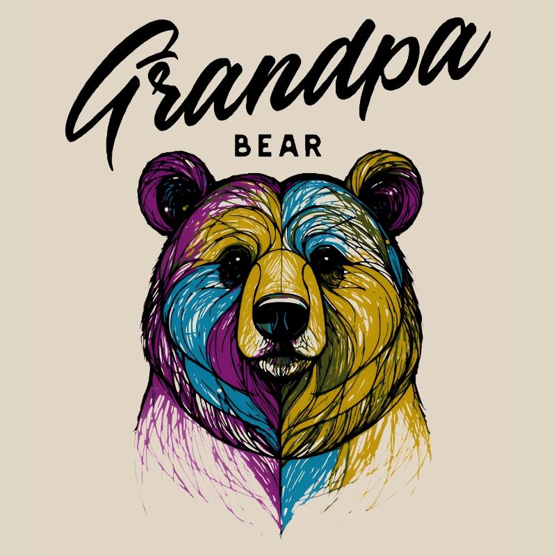 Rainbow Bear Split Opa Bär